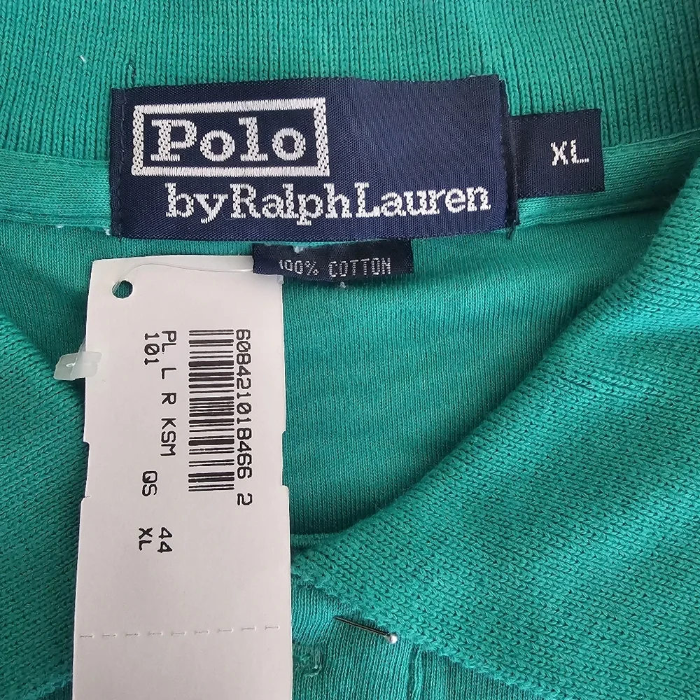 NWT Polo Ralph Lauren Men’s Classic Fit Polo Shirt Green Size XL Preppy